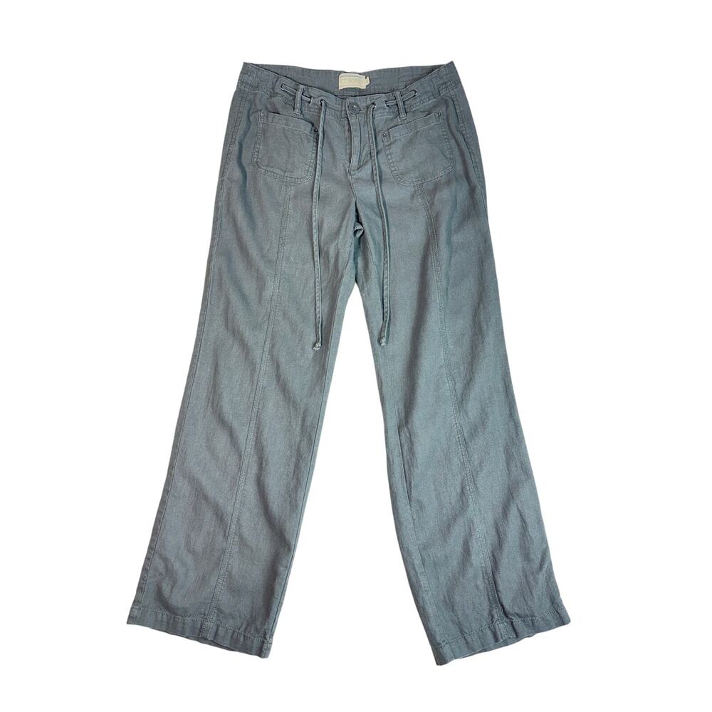 CI SONO WOMEN'S LINEN BLEND LIGHTWEIGHT GRAY PANTS LARGE